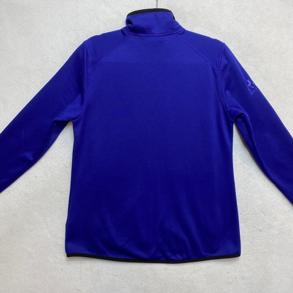 The North Face Fleece Jacket Womens Large Electric Blue Logo Full Zip - Picture 10 of 10